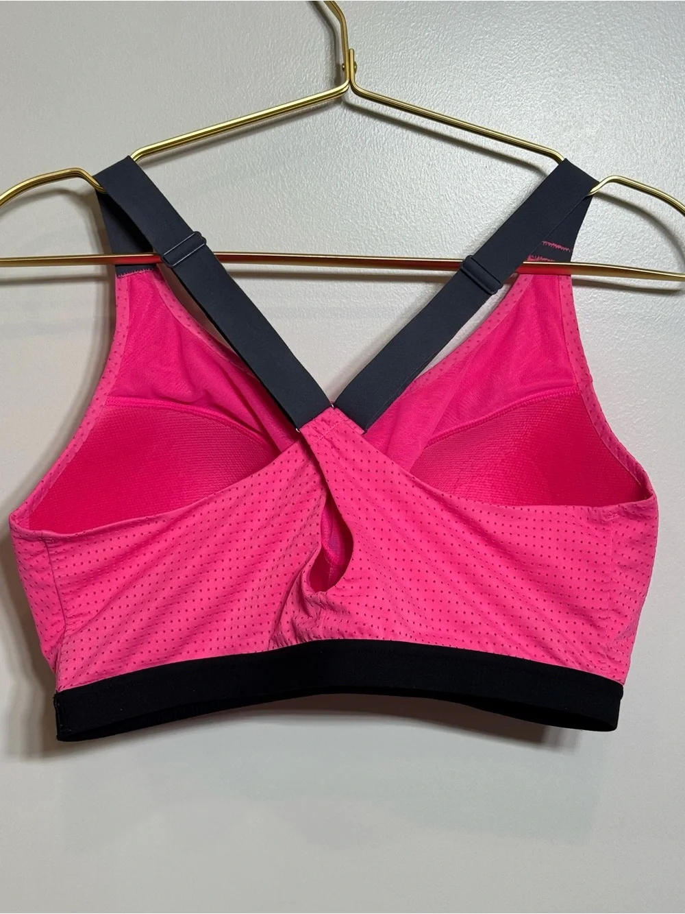 Victoria's Secret VSX Hot Pink & Black Supportive Sports Bra